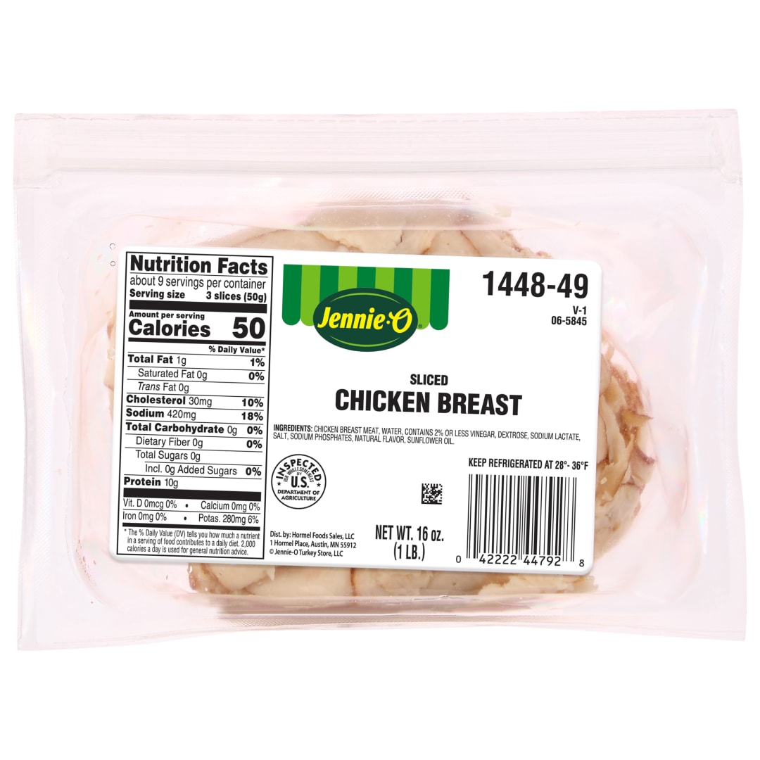 Jennie-O Oven Roasted Chicken Sliced Gas Flushed 16OZ