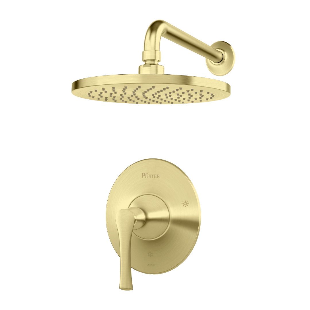 Rhen 1-Handle Shower Only Trim in Brushed Gold