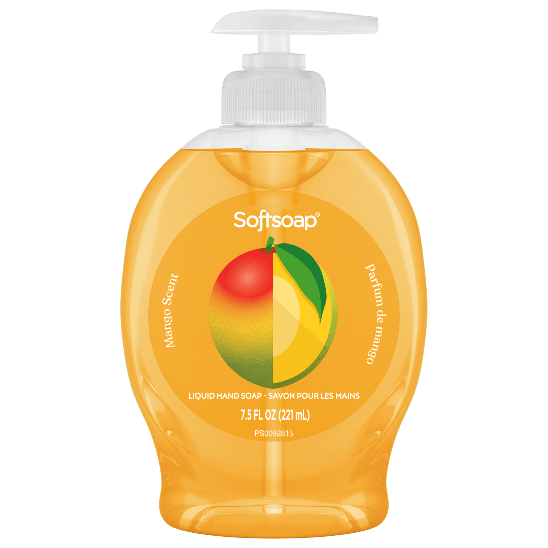 Softsoap Limited Edition Liquid Hand Soap, Mango Scent, 7.5 fl oz Pump Bottle