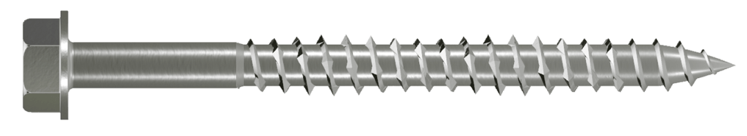 Simpson Strong-Tie SDWH27400SS-RP1 Strong-Drive® SDWH™ TIMBER-HEX SS Screw — 0.275 in. x 4 in. 1/2 Hex, Type 316