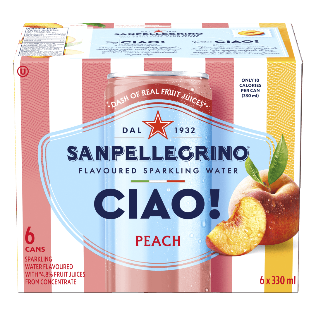 SPE CIAO! Peach CanFrPk130(4(6x330ml))CA