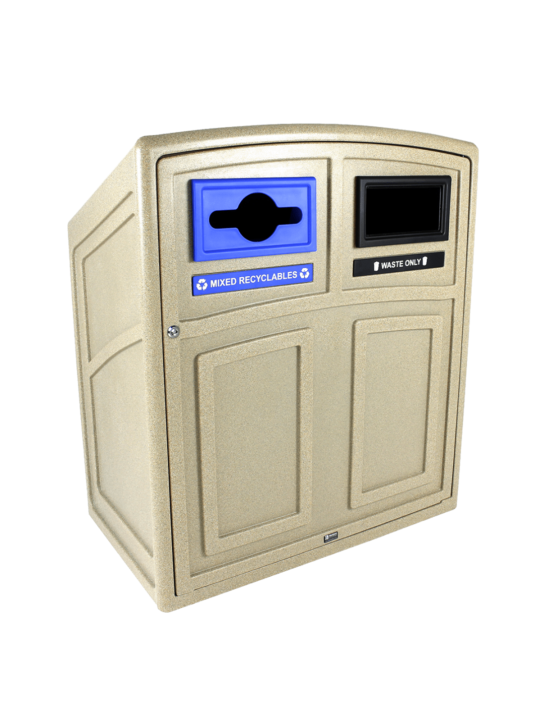 UPTOWN - Double - Kit - Mixed Recyclables-Waste - Mixed-Full - Sandstone