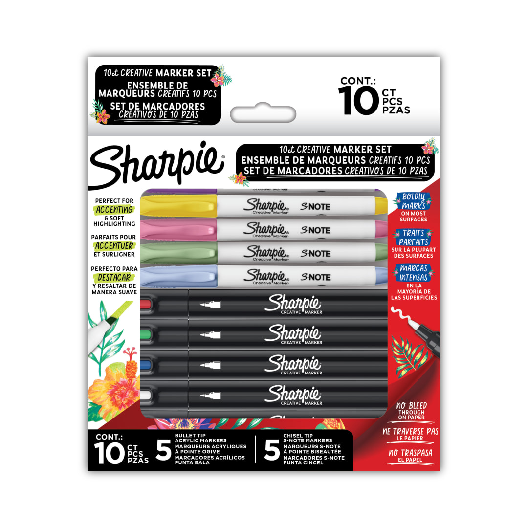 SHARPIE CREATIVITY 10CT HLDY 24