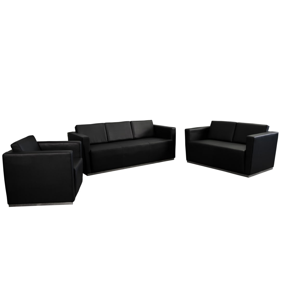 HERCULES Trinity Series Reception Set in Black LeatherSoft