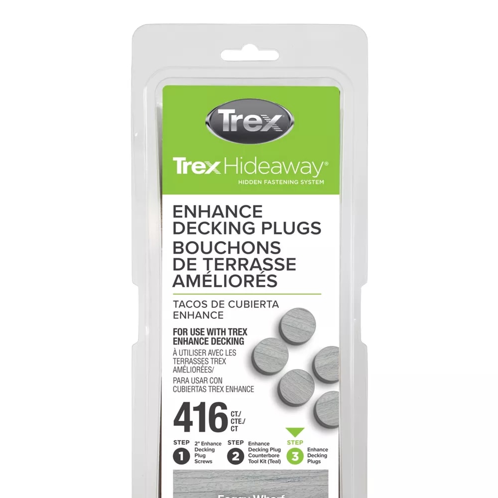 Trex Enhance® Decking Plugs Foggy Wharf - 416 count/pack