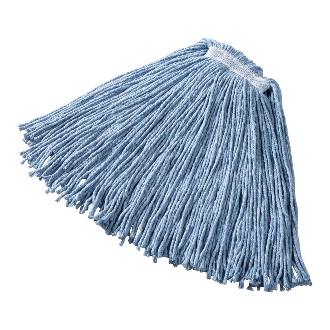 16 OZ Dura Pro Blend Wet Mop, 1" Headband, Blue