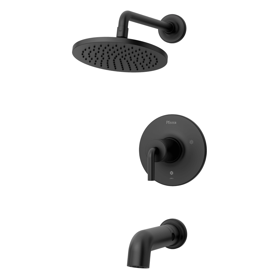 Tenet 1-Handle Tub & Shower Trim in Matte Black