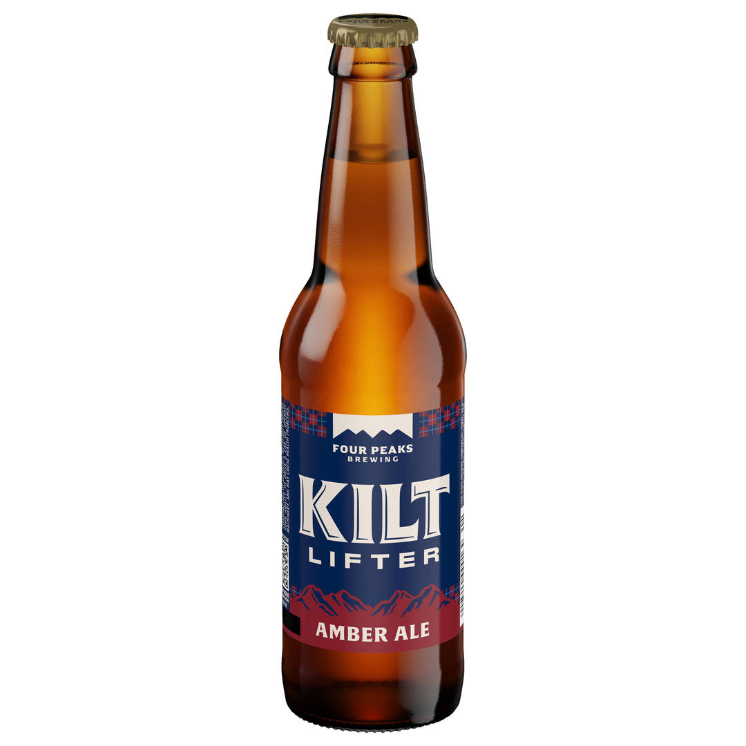 Four Peaks Kilt Lifter Scottish-Style Ale 12 oz Glass Bottle Front LABEL MS 6ABV APL Rewind 7 - LNNR Update