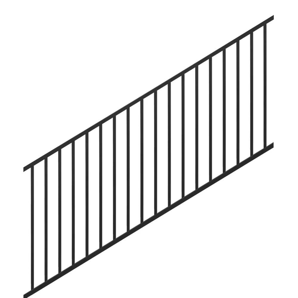 8-ft x 42-in Trex® Select™ Aluminum Railing Stair Panel in Charcoal Black