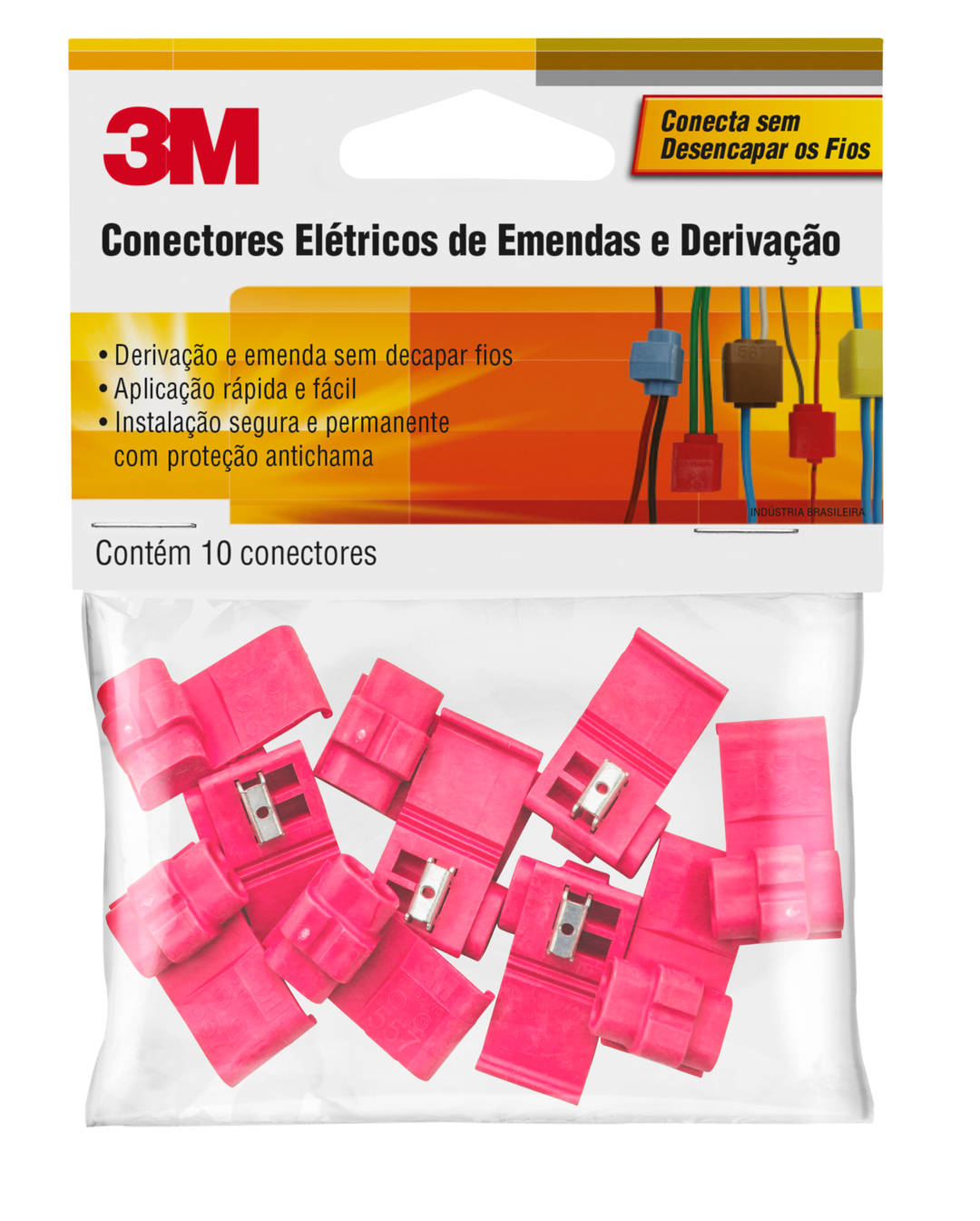Conector de Emenda e Derivação 3M™ Scotchlok® IDC - 557, pacote com 10 unidades