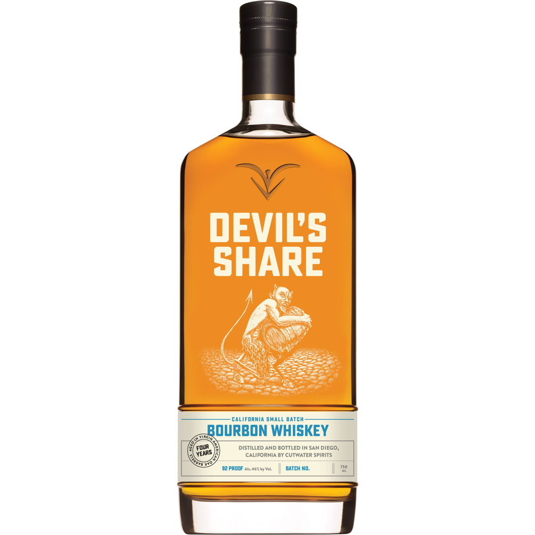 Cutwater Spirits Devil's Share Bourbon Whiskey, 750ml Bottle