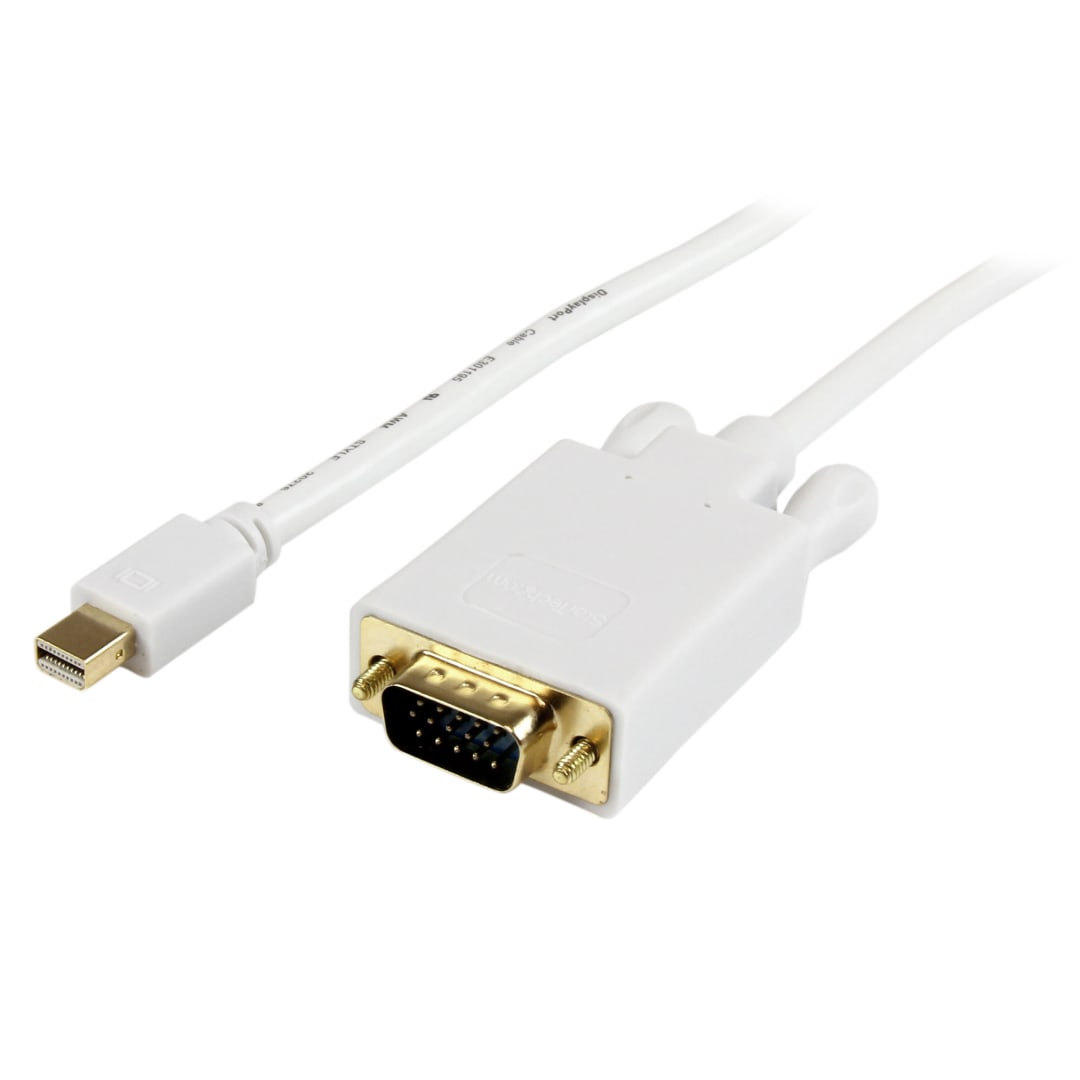 Mini DisplayPort to VGA - 3ft - Active - White