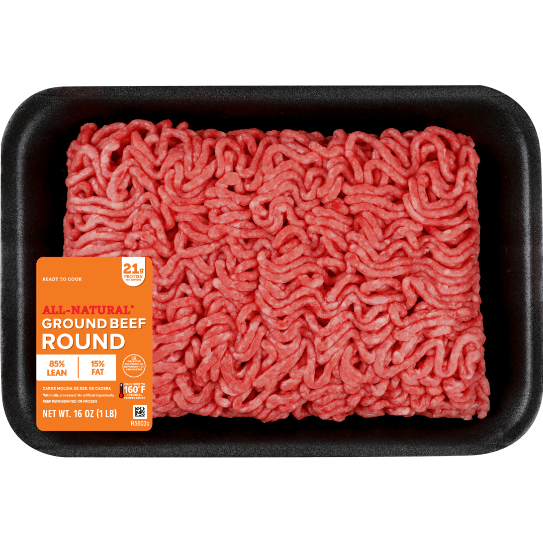 Ground Beef Round, 85% Lean/15% Fat, 1 lb.