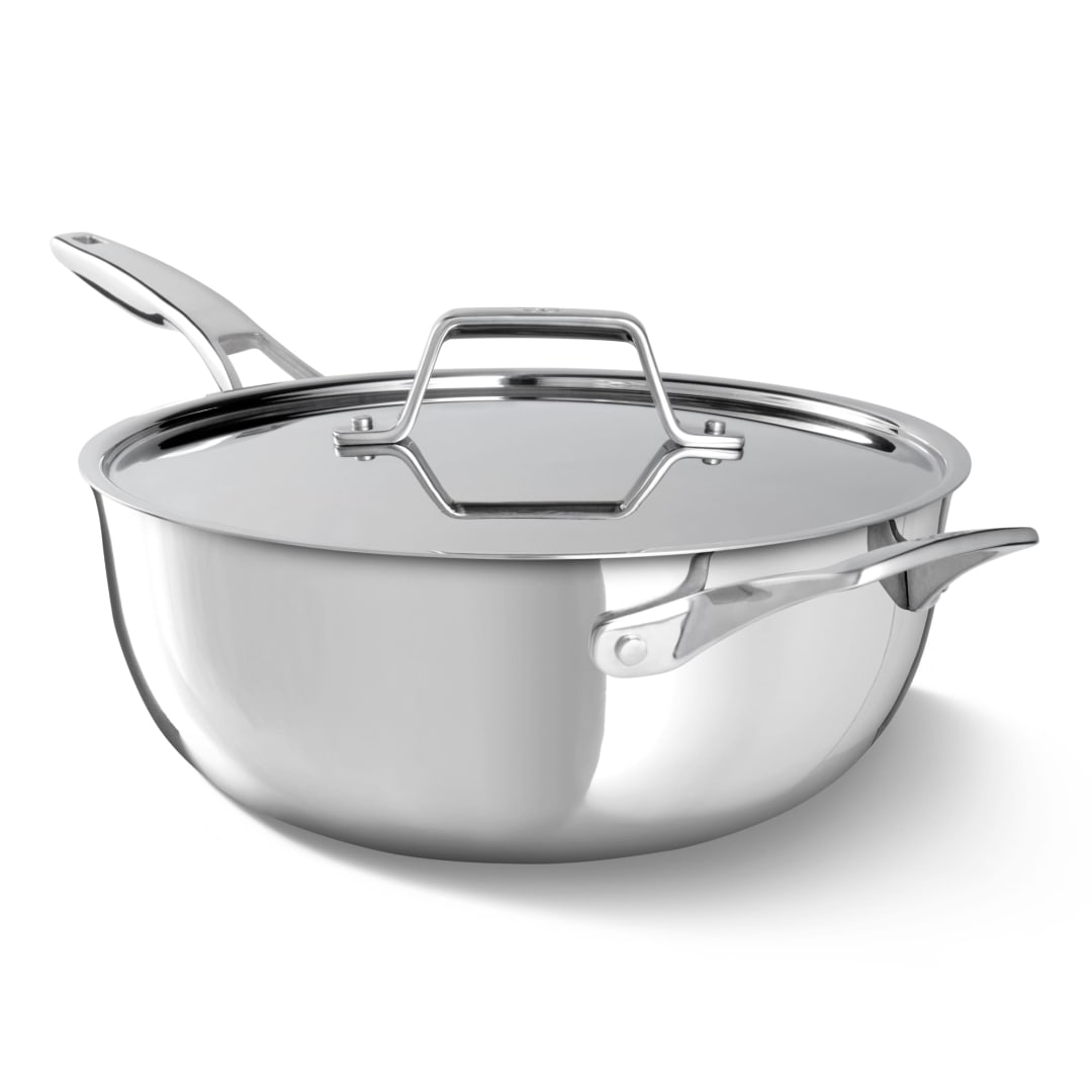 Premier Stainless Steel 4.5-Qt Chef's Pan with Lid