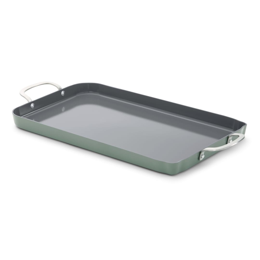 Calphalon® Ceramic Nonstick Double Stovetop Griddle, Silver Ash