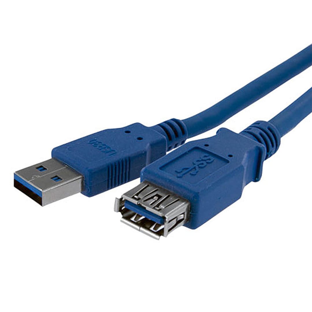1m Blue USB 3 0 Male to Female Extension Cable