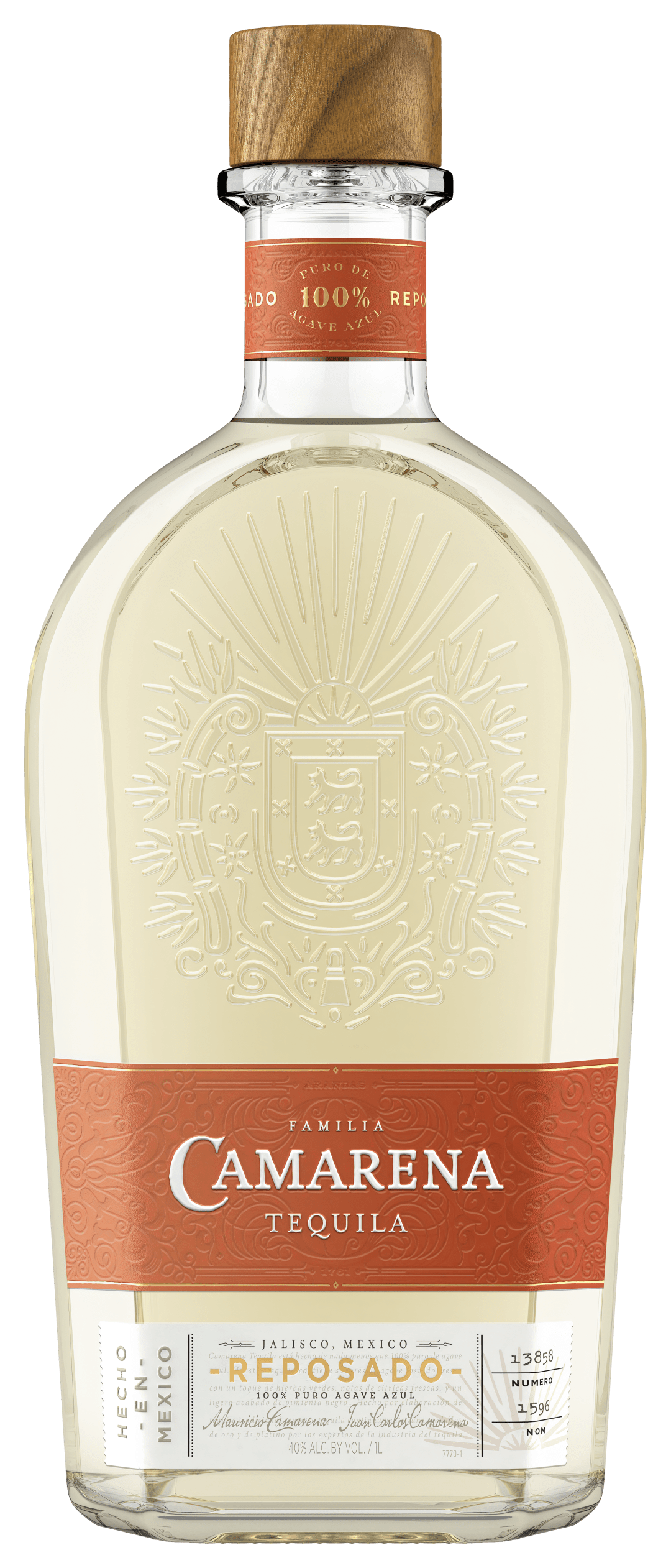 Familia Camarena Tequila Reposado 1L Bottle
