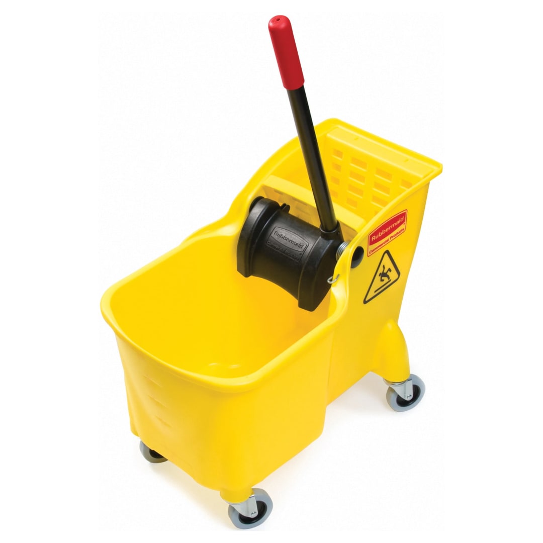 Rubbermaid® Commercial Tandem 31 QT Bucket and Wringer, Yellow