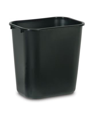 RC UTILITY WASTEBASKET 28QT/27L BLA