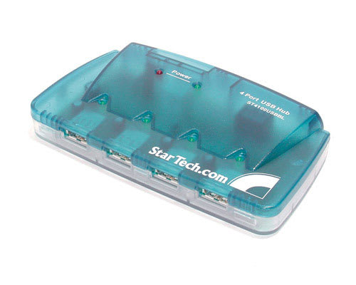 4 Port Self Powered USB Hub - Blue Imac