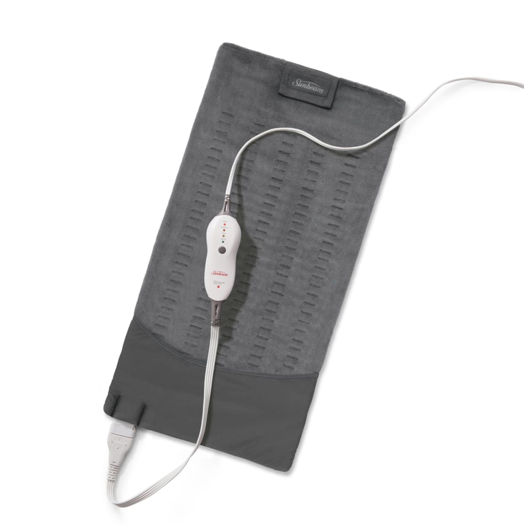 Sunbeam® King-Size Heating Pad with Compact Storage