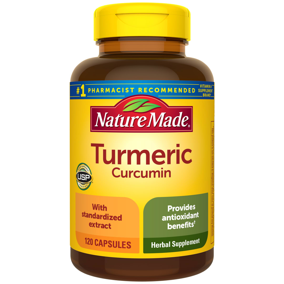 Nature Made Turmeric Curcumin 500 mg, Herbal Supplement for Antioxidant Support, 120 Capsules, 120 Day Supply