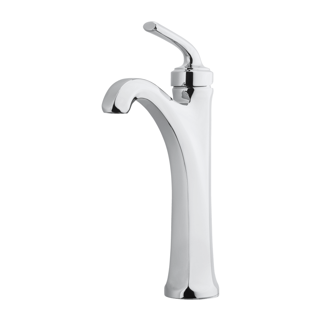 Arterra Single Control Vessel Bathroom Faucet in Polished Chrome