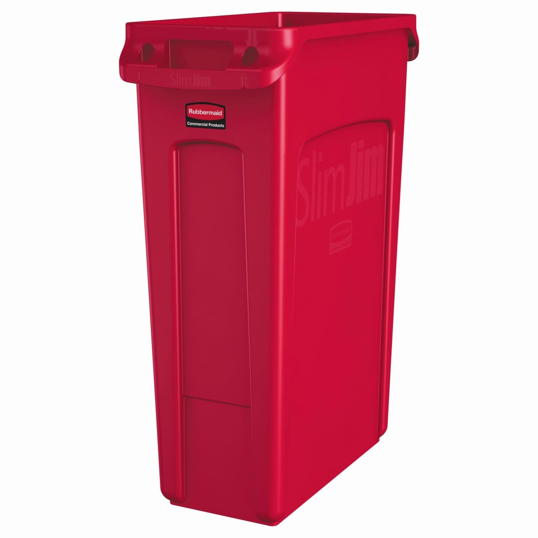 Vented Slim Jim® 23 Gal Red