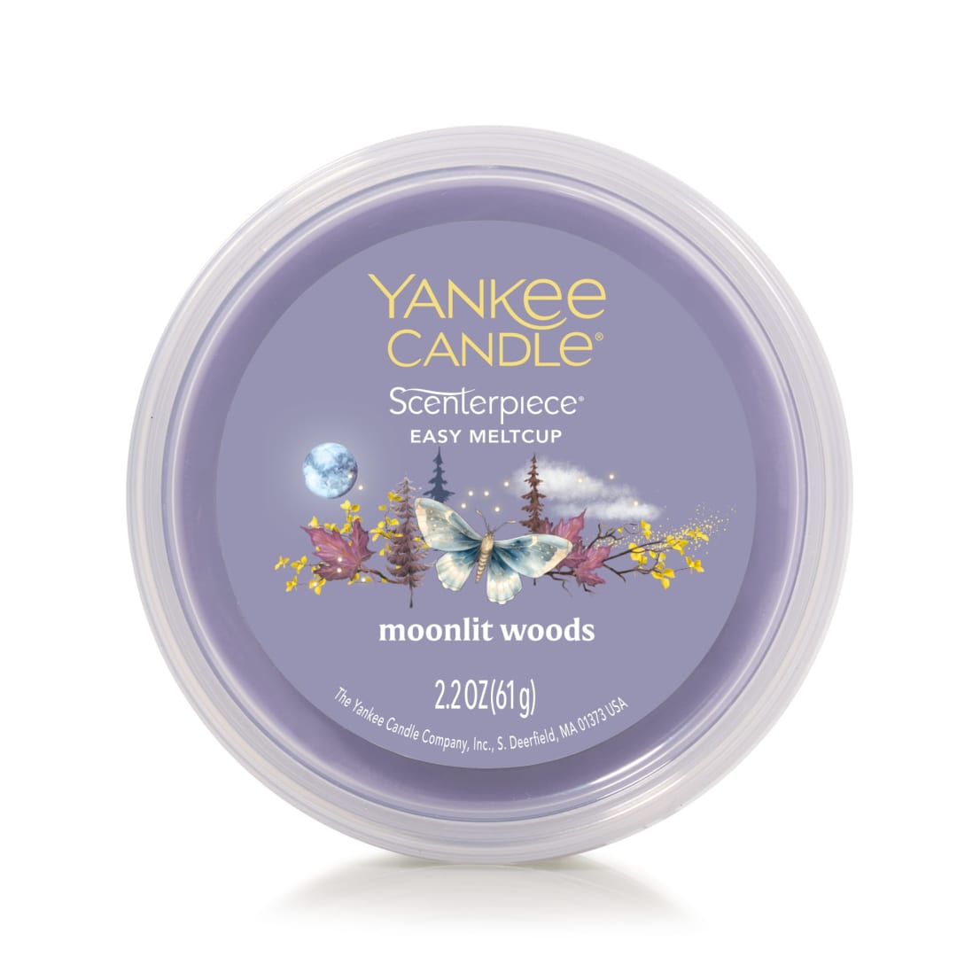 Yankee Candle Moonlit Woods, 2.2 oz Scenterpiece® Easy MeltCup with up to 24 Hours of Fragrance