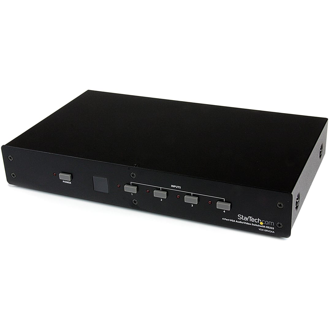 4 Port VGA Switcher with Audio, RS-232