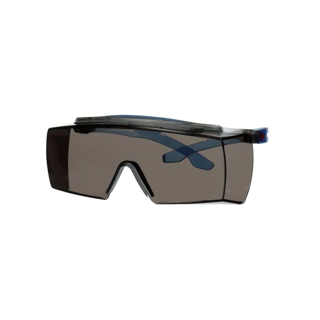 3M™ SecureFit™ 3700 Gözlük Üstü Gözlükler, Mavi Saplar, Kaş Koruyucu, Scotchgard™ Buğu Önleyici (K ve N), Gri Lens, SF3702XSGAF-BLU-EU, 20/Kutu