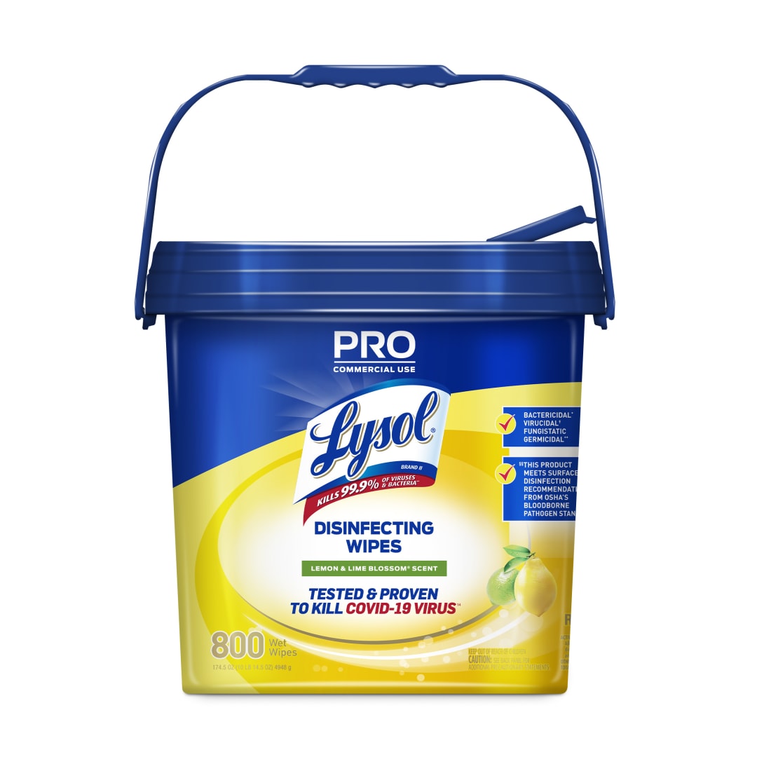 LYSOL® Professional - Disinfecting Wipes - Lemon & Lime Blossom® Bucket 2/800 ct.