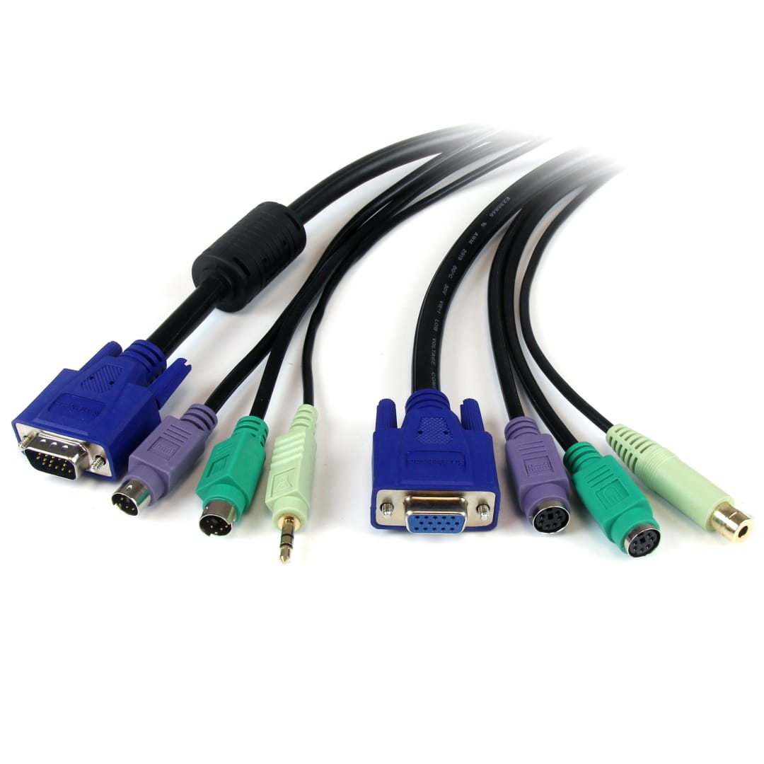 6 ft. Black PC99 4-in-1 Console Cable