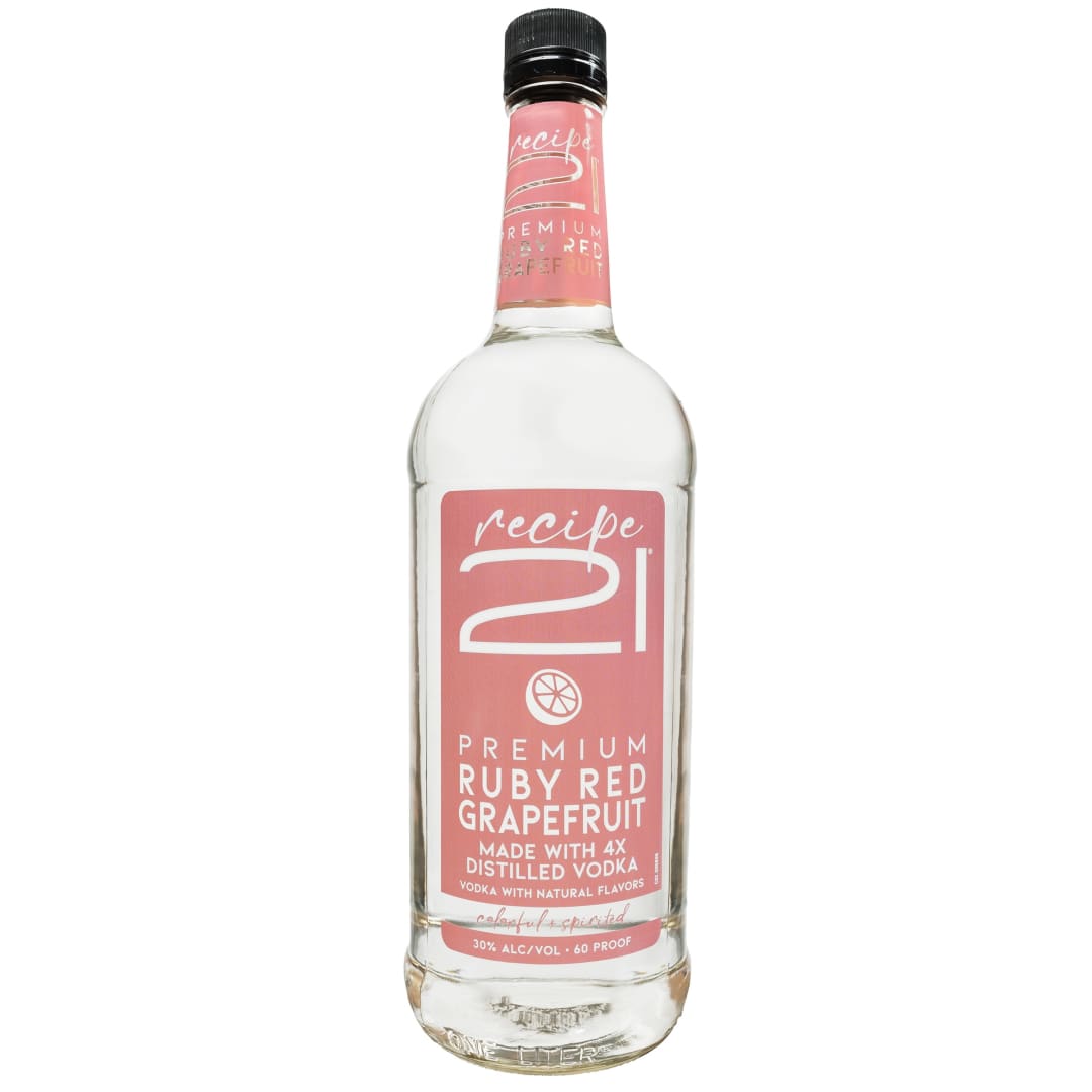 Recipe 21 Ruby Red Grapefruit Vodka 1l 60 Proof