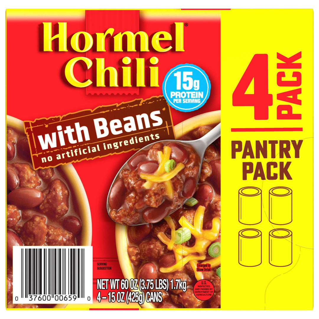 4-15OZ HORMEL CHILI WITH BEAN