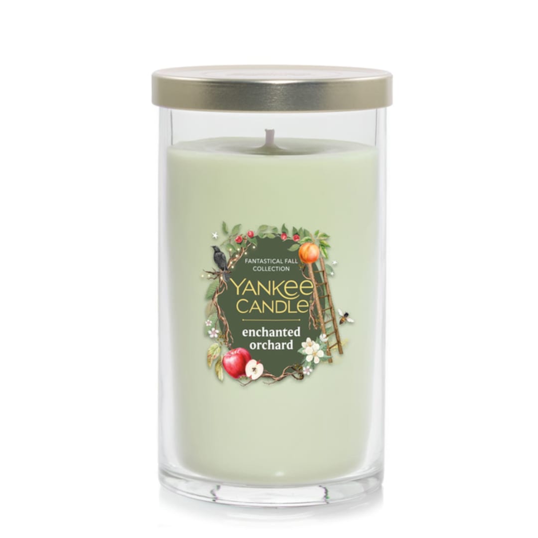 Yankee Candle Enchanted Orchard Medium Pillar Scented Candles, 14.25 oz