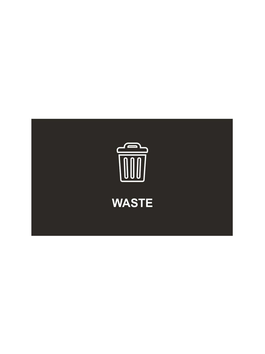 SPECTRUM - Ellipse Double Sign - Waste - Black-White