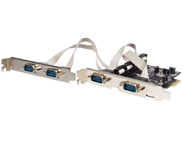 4 Port PCI-E 16C550 Serial Card