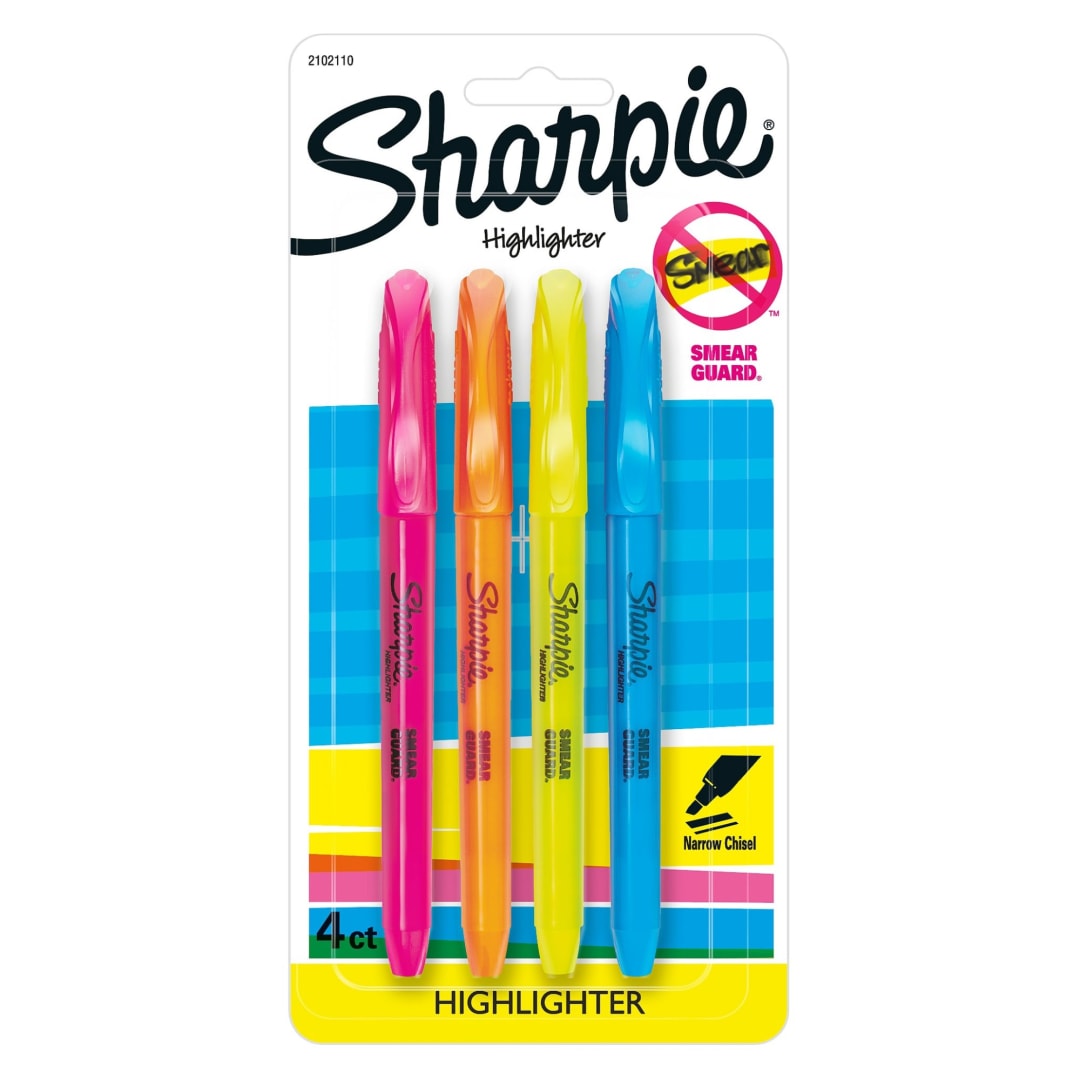 SHARPIE POCKET 4CT ASST REPACK