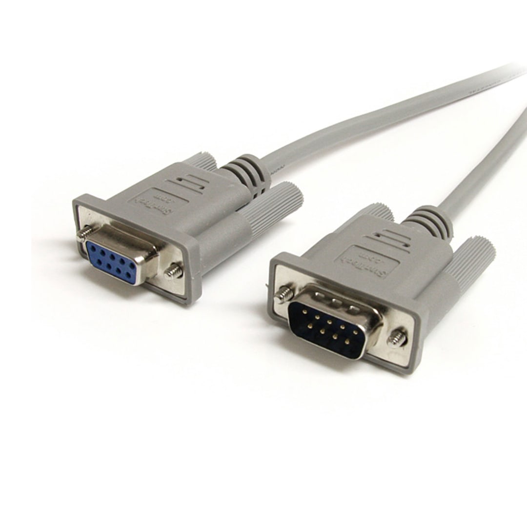 25 ft Straight Through Serial Cable DB9 M F