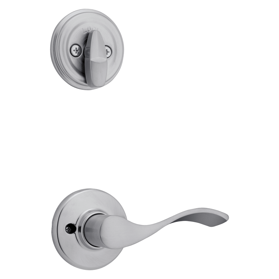 966 Single Cylinder Interior Pack w/ Left-Handed Balboa Lever Handlesets in Satin Chrome