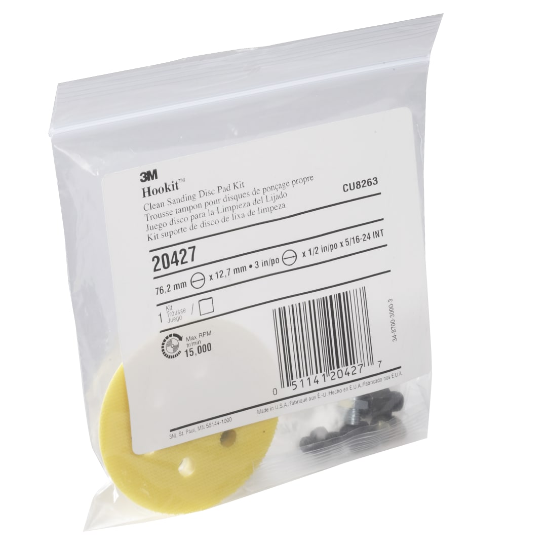 3M™ Sada unášacích kotúčov pre bezprašné brúsenie, 76,2 mm × 12,7 mm × 5/16, 20427