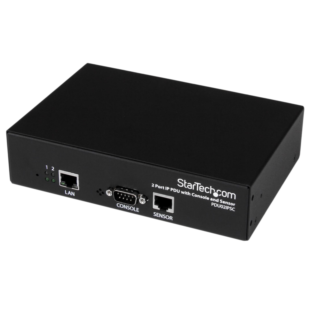 2 Outlet IP Remote PDU w/ RS232 and Sensor Ports