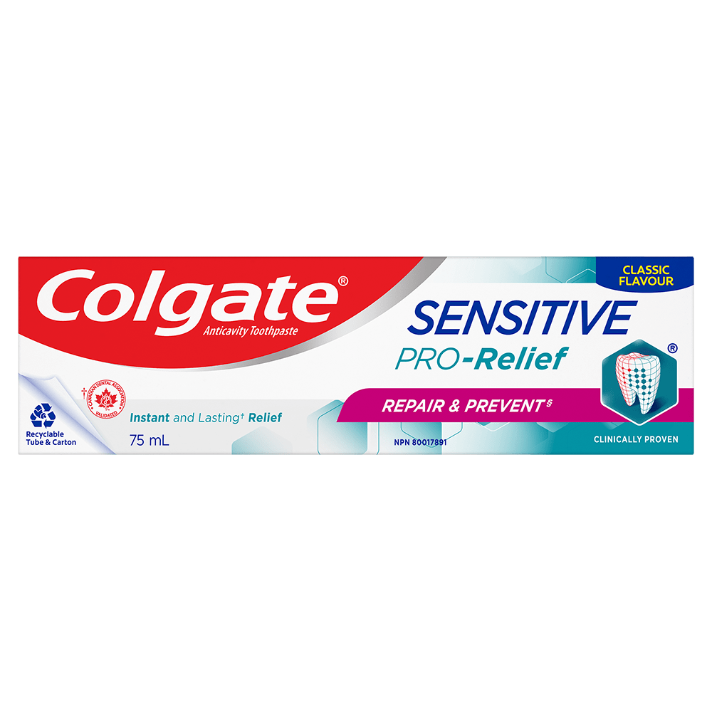 Colgate Sensitive Pro-Relief Repair & Prevent Toothpaste 75mL, Original Flavor