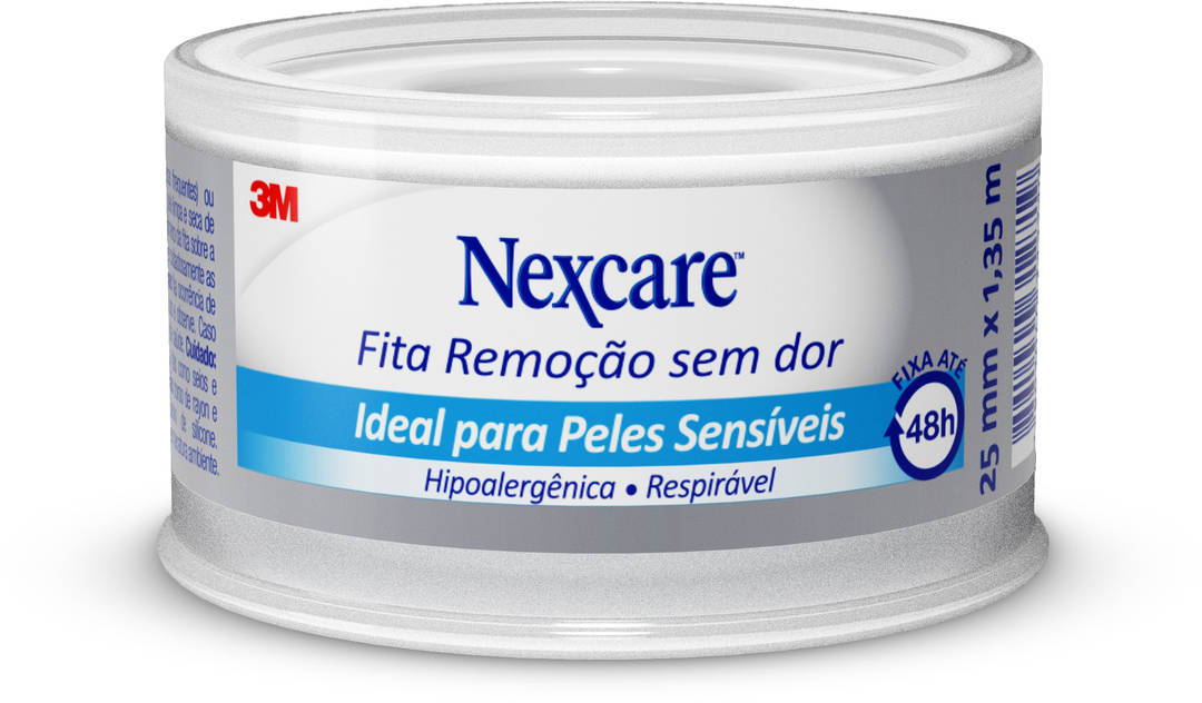 Fita de Remoção Sem Dor Nexcare™ Fixação Forte, 25 mm x 1,35 m