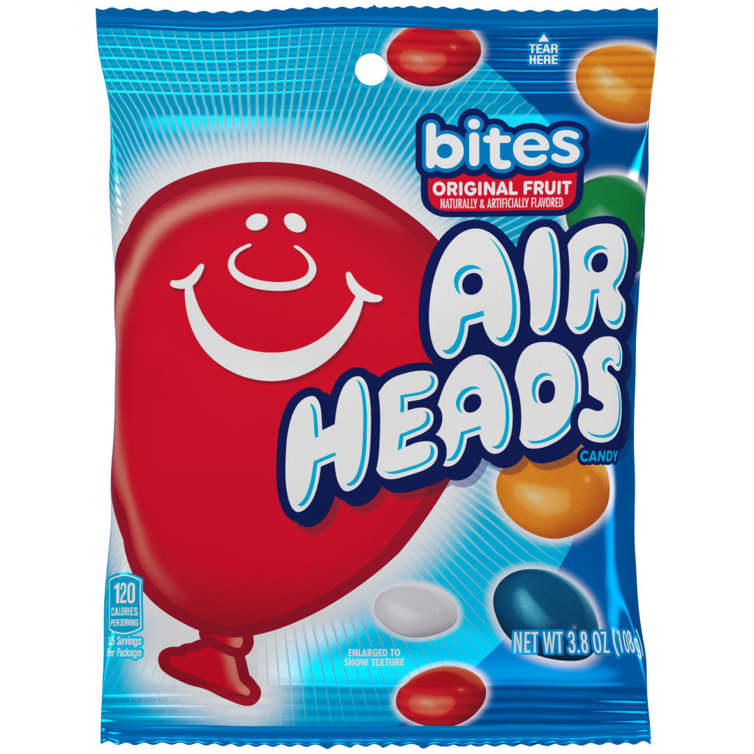 Airheads Bites Fruit 3.8 oz Peg Bag