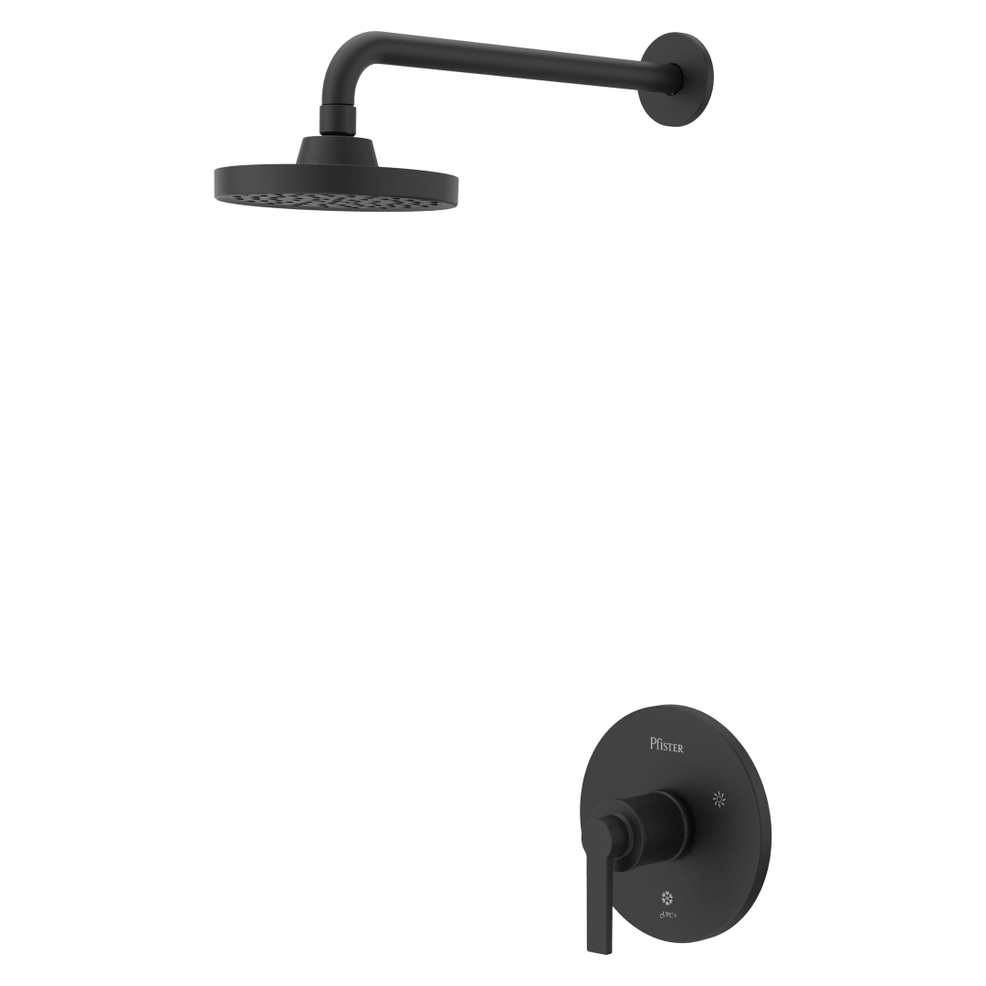 Maritime Shower Trim in Matte Black