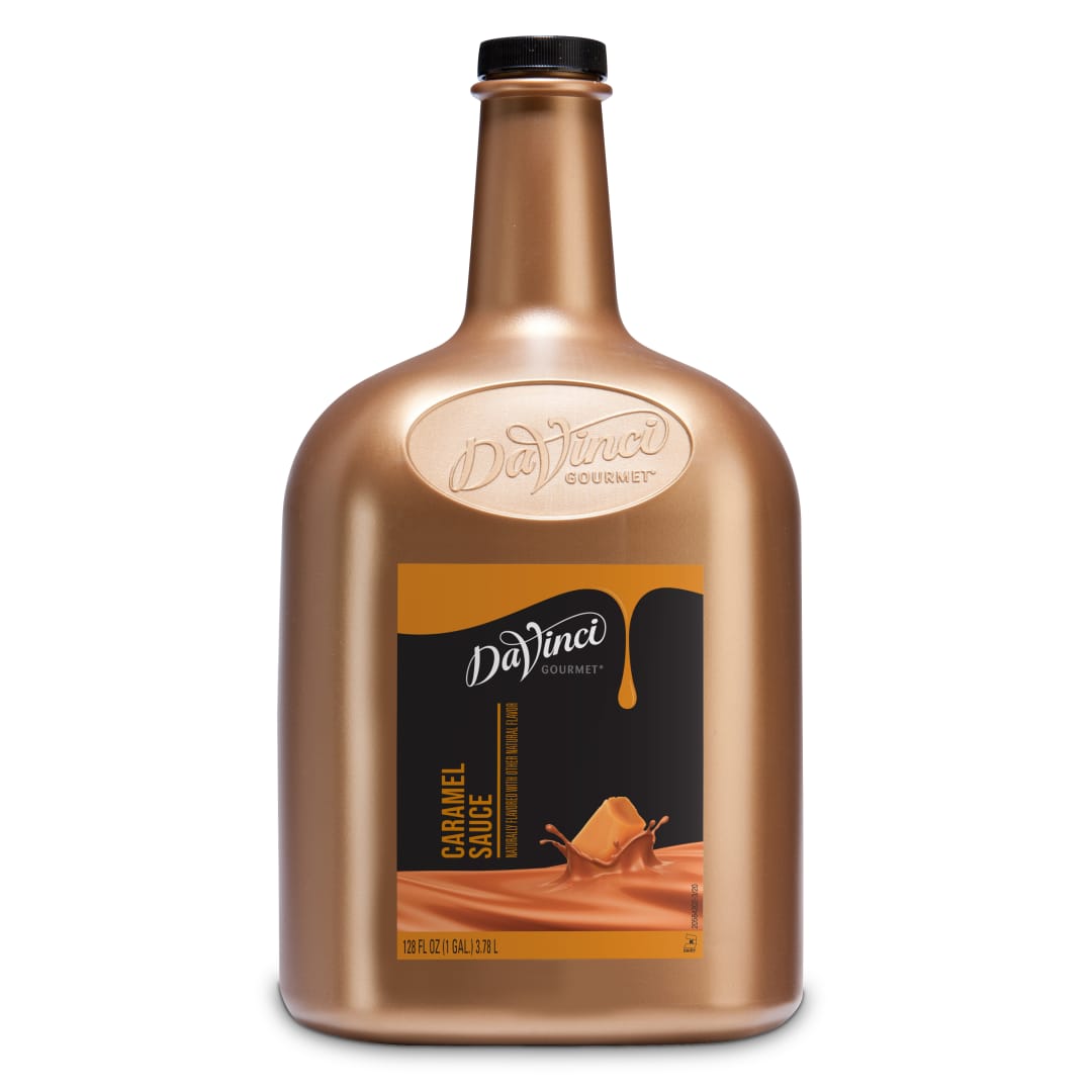 DaVinci Gourmet Caramel Sauce, Plastic Bottle, 4 x 126 fl oz (1 gallon)