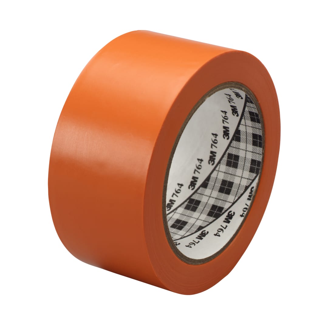 3M™ Allzweck-PVC-Klebeband 764, Orange, 50 mm x 33 m, 0.13 mm