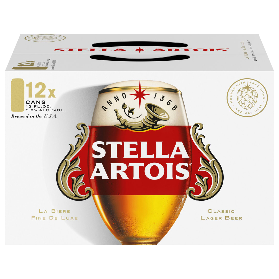 Stella Artois Premium Lager Beer 12 - 12 fl oz Cans